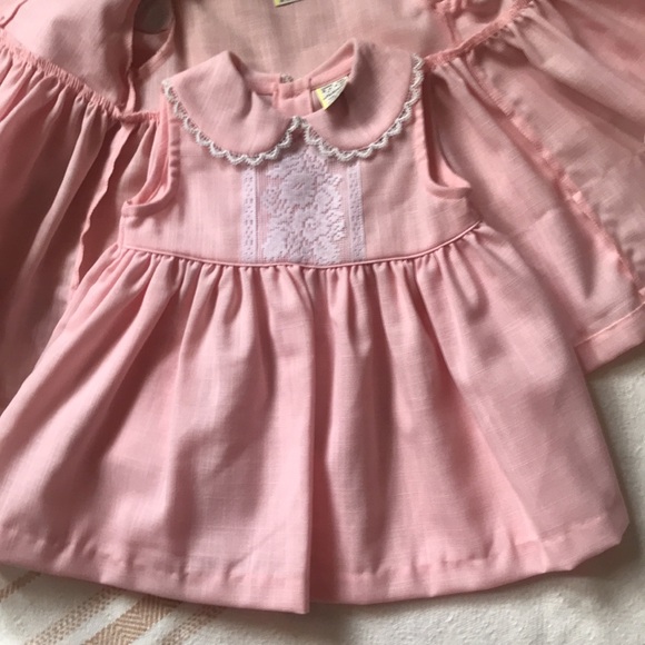 Vintage Lace Trimmed Dress with Overcoat Size 12 Months - Picture 5 of 13